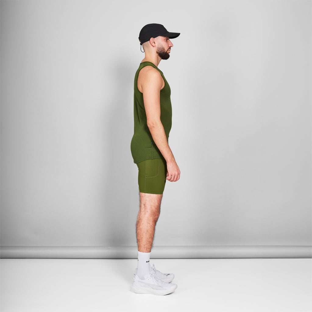 ベースレイヤー NMRBL31c313 Mesh Base Layer Singlet - Green [メンズ]