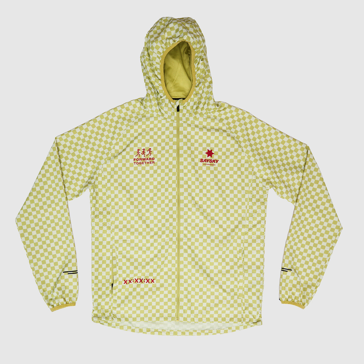 ランニングジャケット NMRJA22c1034 Checker Pace Jacket - Green Checker Aop [メンズ]