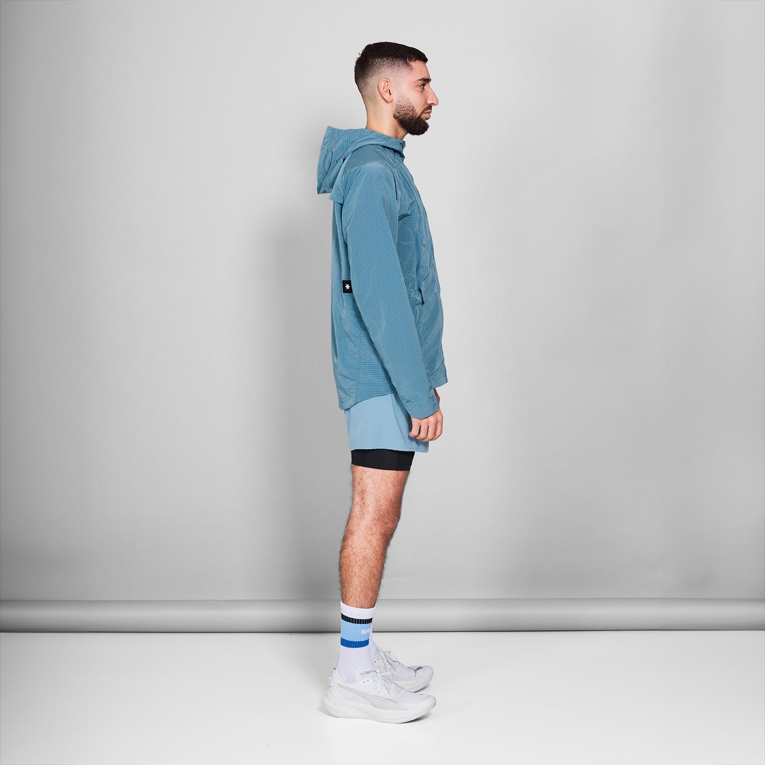 ランニングジャケット NMRJA30c214 Clean Hooded Jacket - Blue [メンズ]