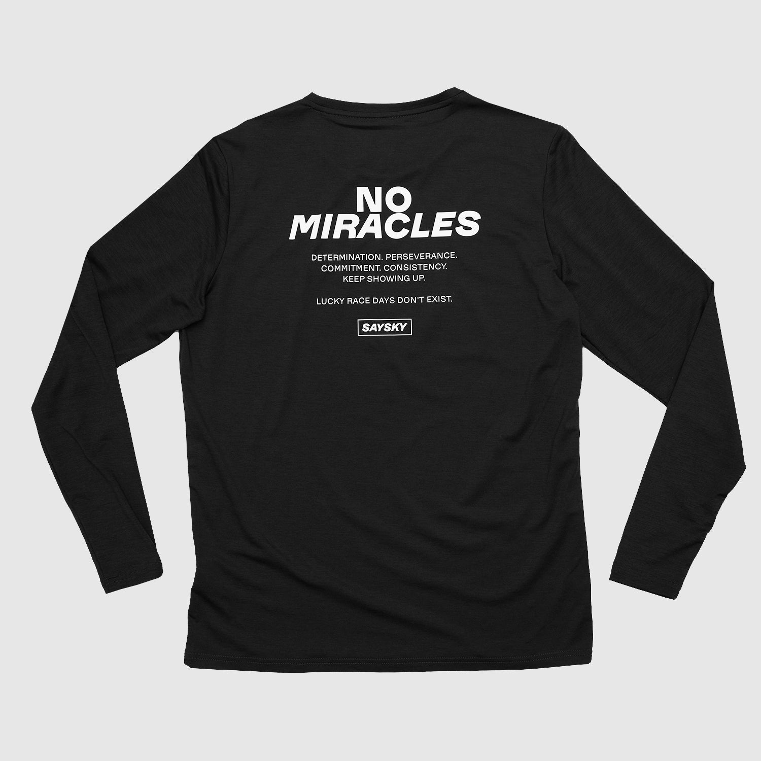 ランニングTシャツ（ロングスリーブ） NMRLS22c9001 Statement Pace Long Sleeve - Black [メンズ]