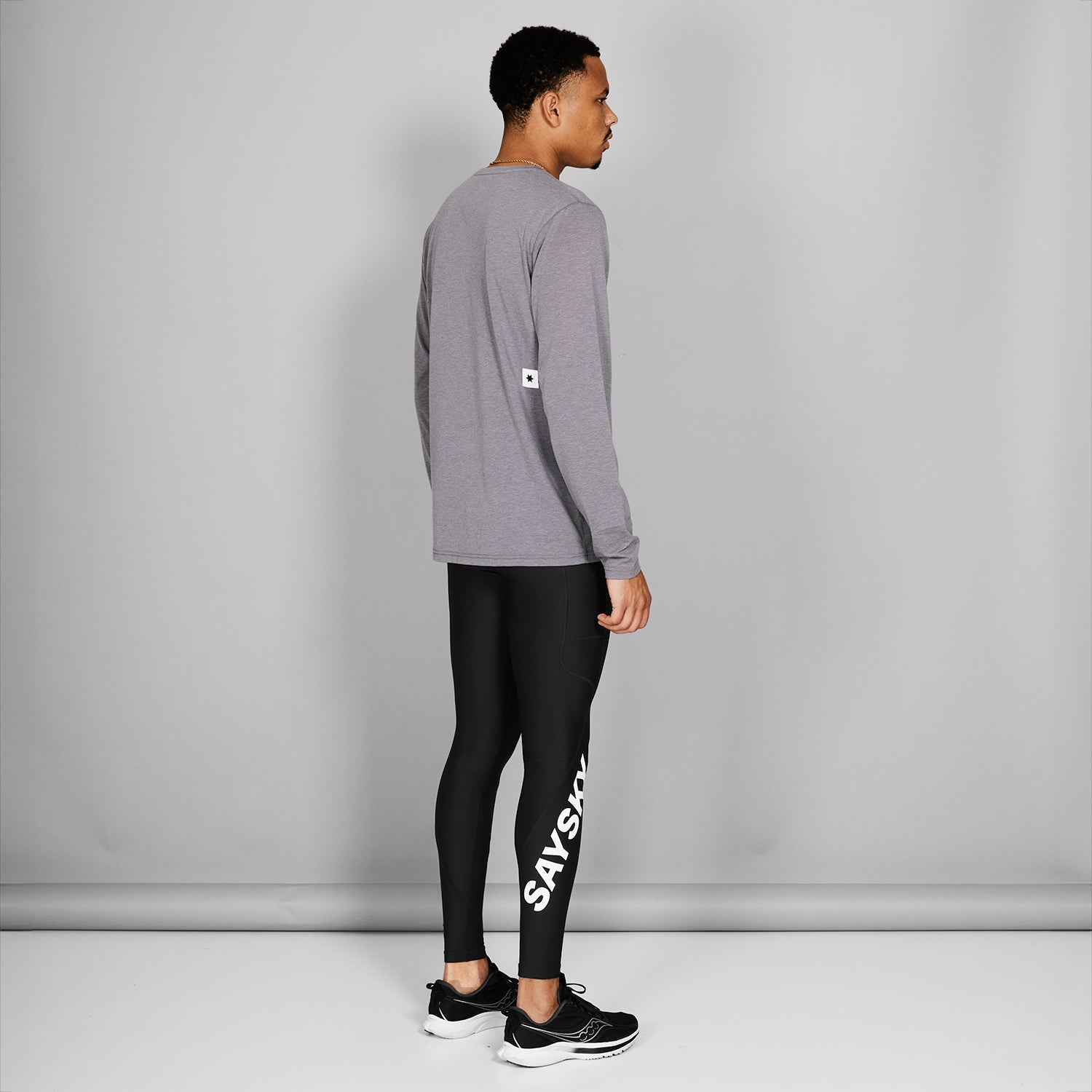 モーションTシャツ（ロングスリーブ） NMRLS51c6007 Clean Motion Long Sleeve - Grey Melange [メンズ]