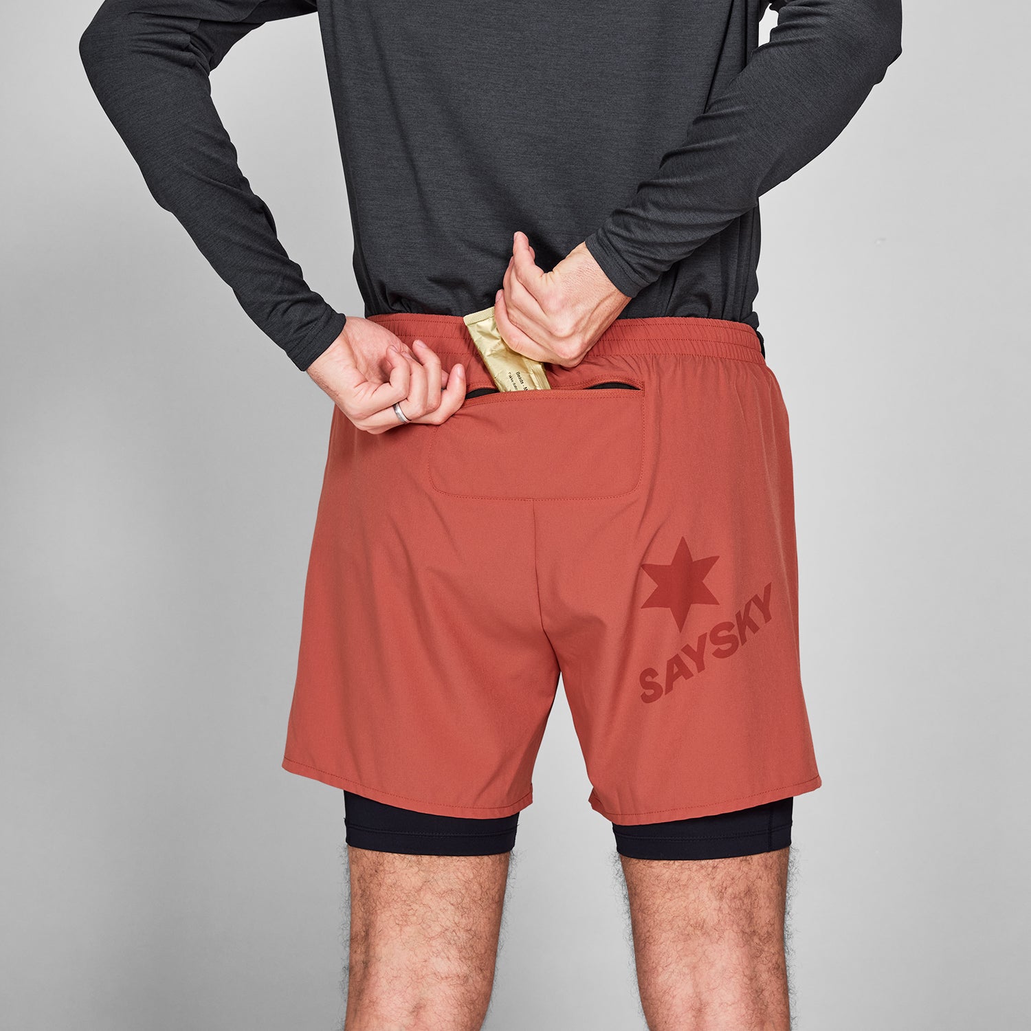 ランニングショーツ NMRSH20c505 Pace 2-in-1 Shorts 5inch - Red [メンズ]