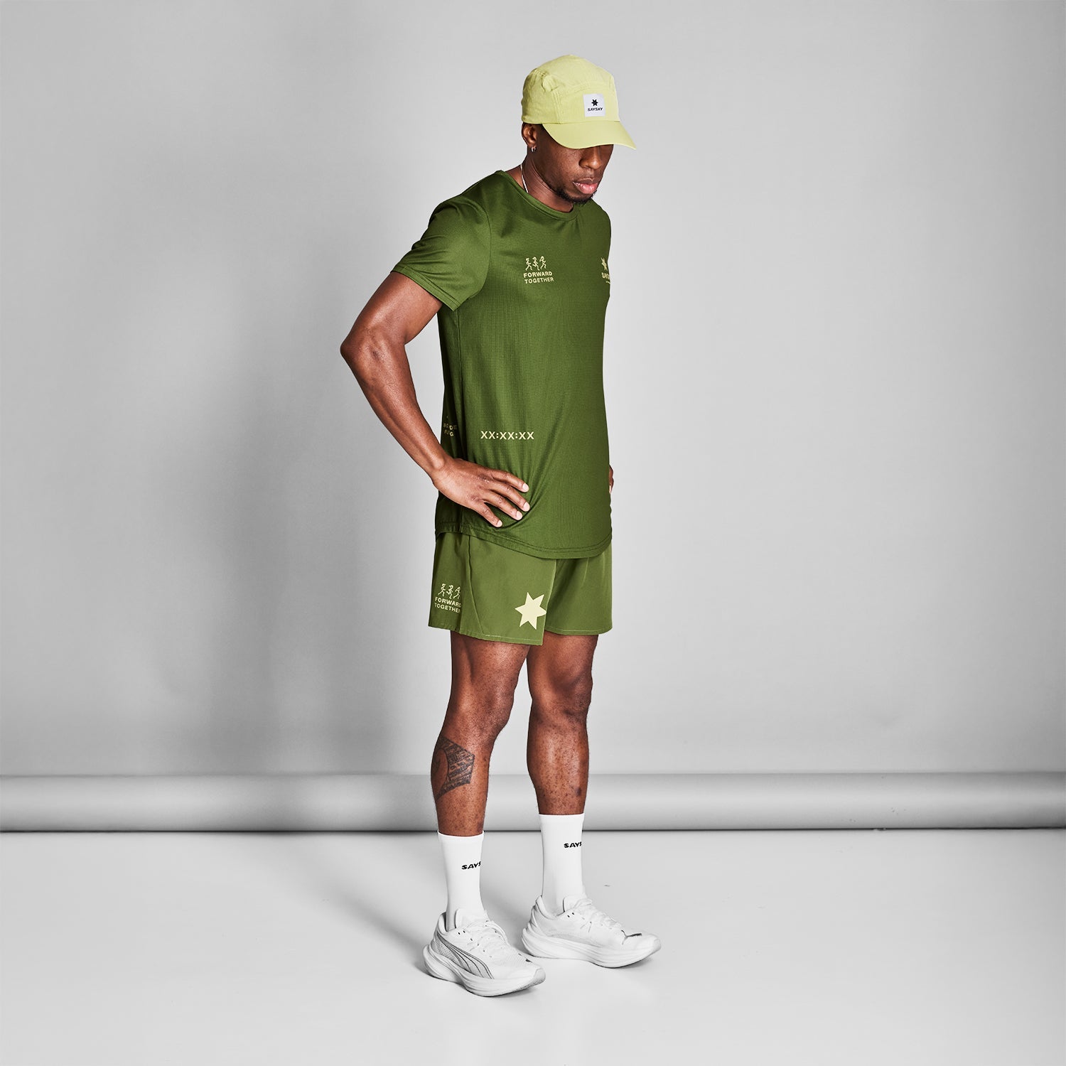 ランニングショーツ NMRSH21c313 Statement Pace Shorts 5inch - Green [メンズ]