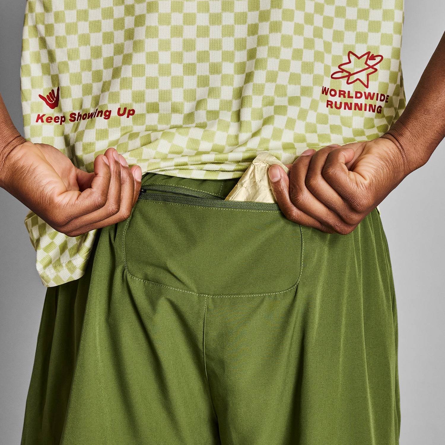 ランニングショーツ NMRSH21c313 Statement Pace Shorts 5inch - Green [メンズ]