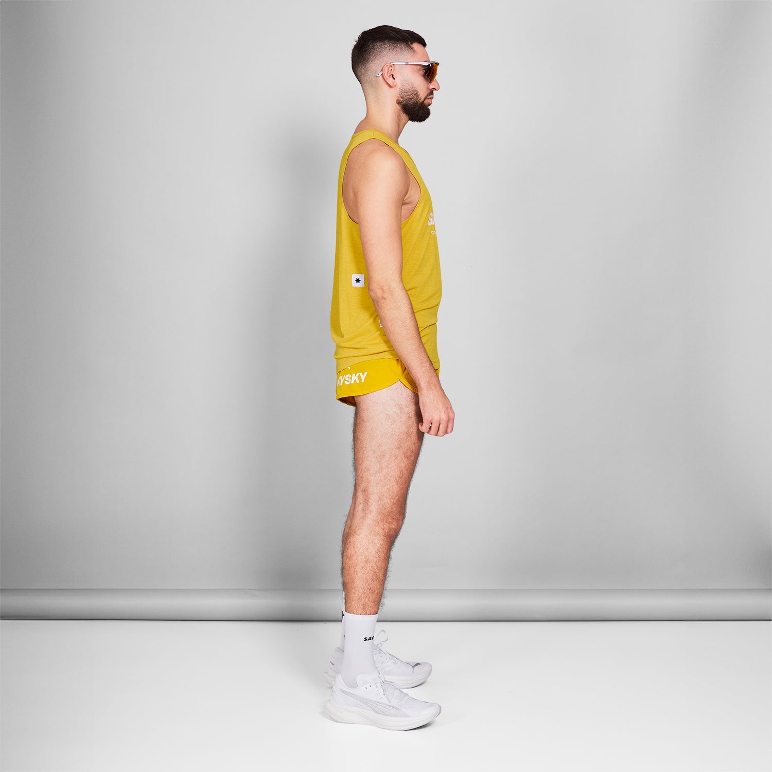 レースシングレット NMRSI30c4007 Logo Combat Singlet - Yellow [メンズ]