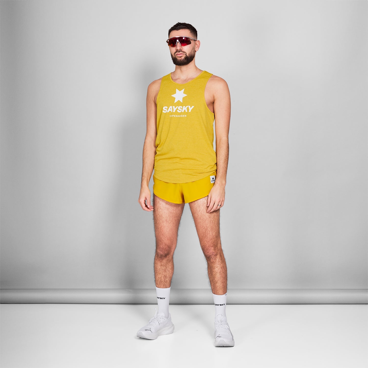 レースシングレット NMRSI30c4007 Logo Combat Singlet - Yellow [メンズ]