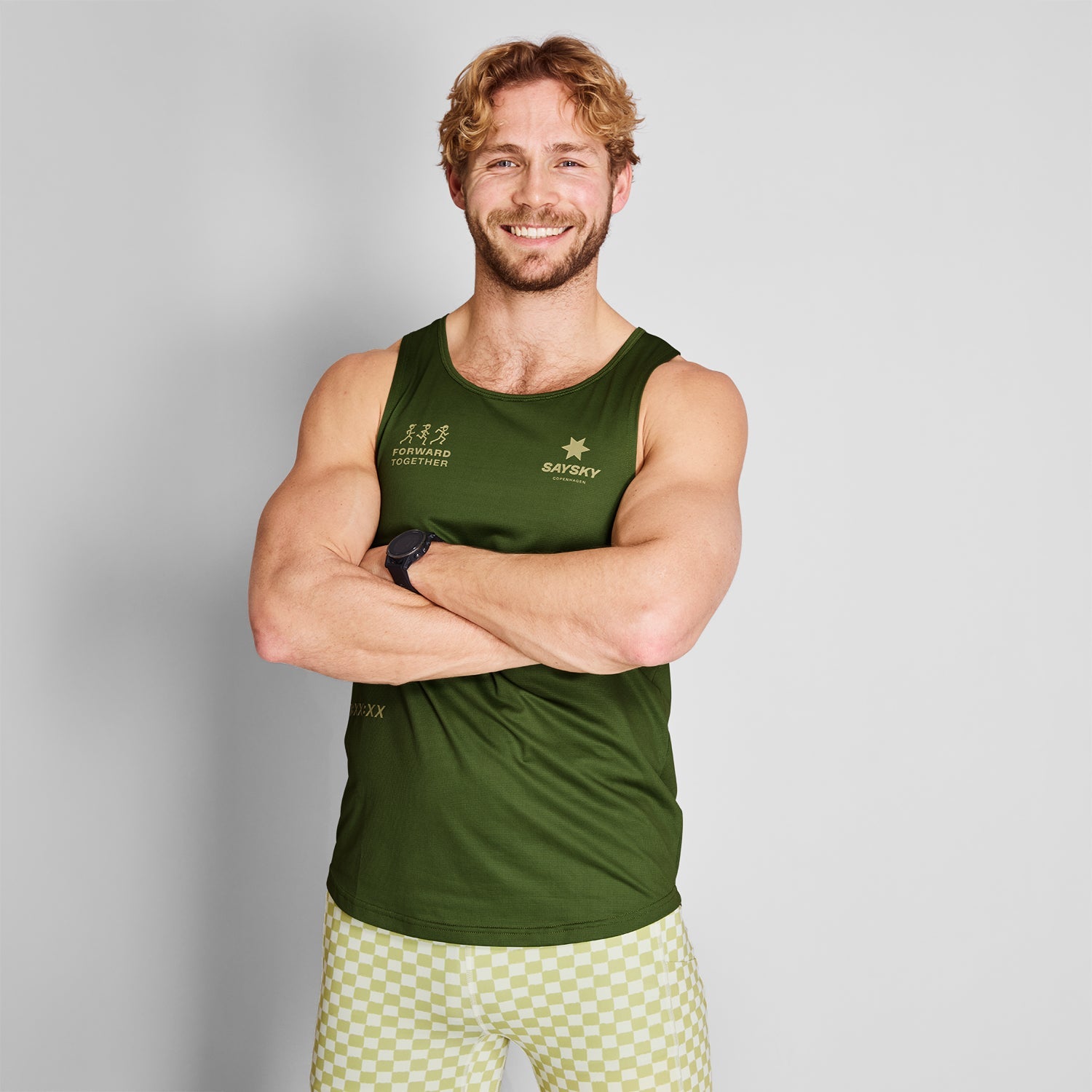 レースシングレット NMRSI31c313 Statement Combat Singlet - Green [メンズ]