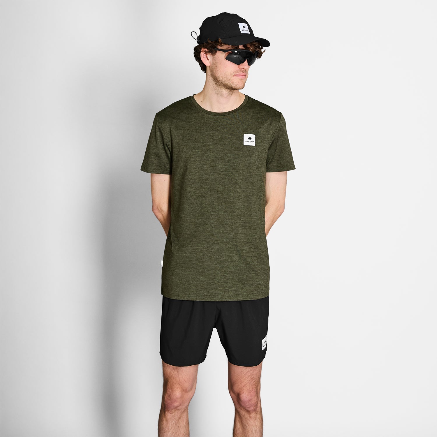 ランニングTシャツ NMRSS21c3001 Statement Pace T-shirt - Green [メンズ]