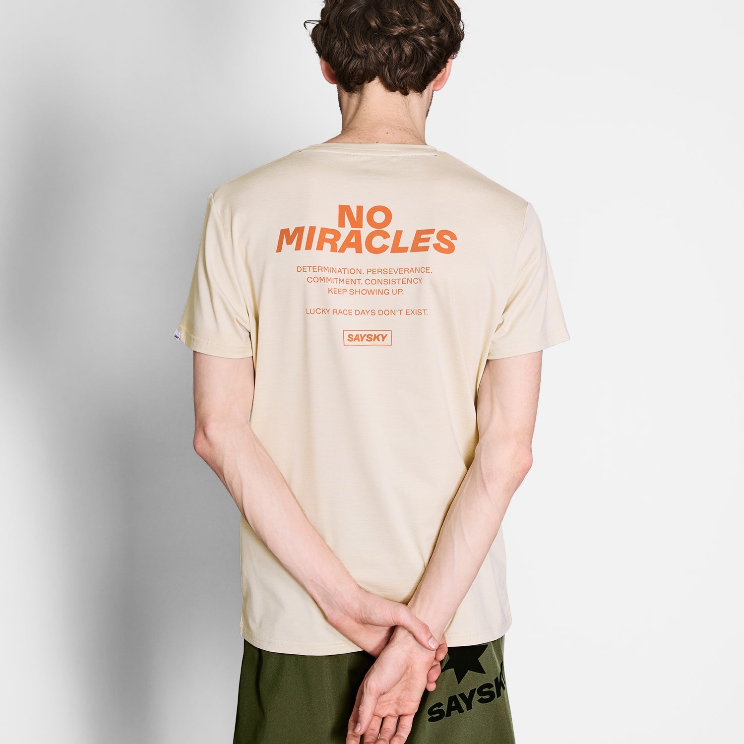 ランニングTシャツ NMRSS21c8002 Statement Pace T-shirt - Beige Melange [メンズ]