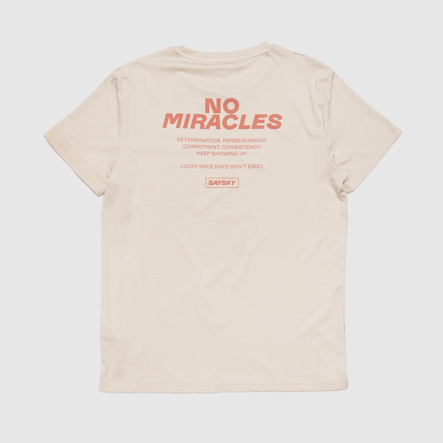 ランニングTシャツ NMRSS21c8002 Statement Pace T-shirt - Beige Melange [メンズ]