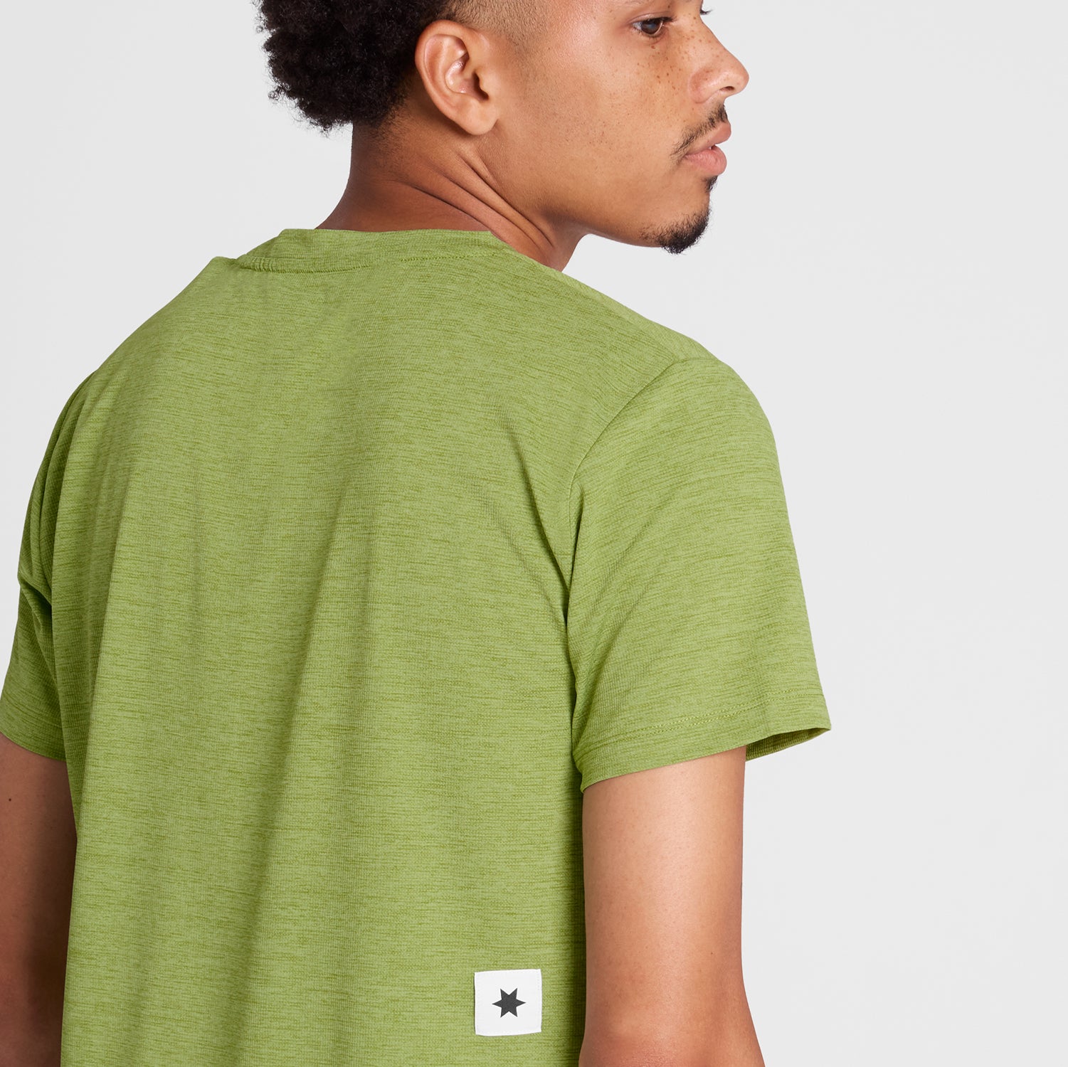 ランニングTシャツ NMRSS30c3009 Logo Combat T-shirt - Green Melange [メンズ]