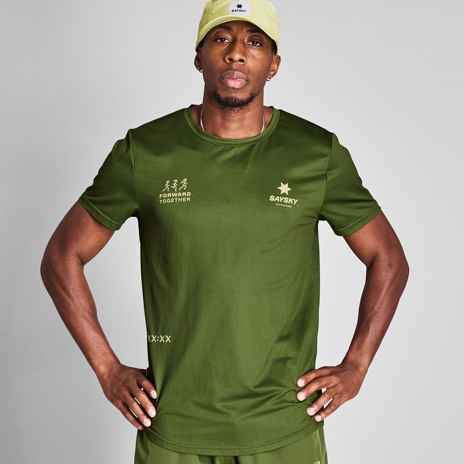 ランニングTシャツ NMRSS31c313 Statement Combat T-shirt - Green [メンズ]