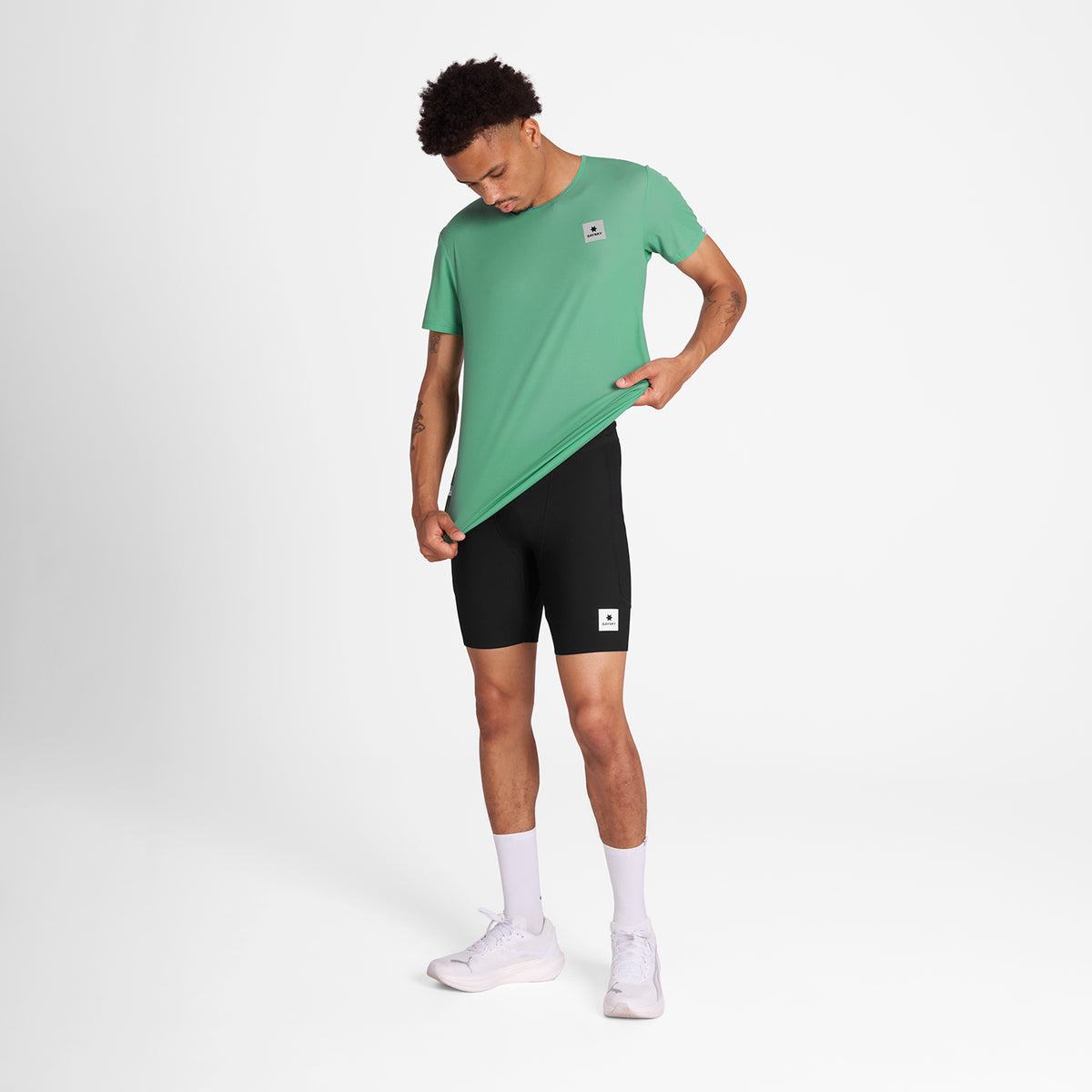 ランニングTシャツ NMRSS60c1038 Reactive Flow T-shirt - Green Reactive Aop [メンズ]