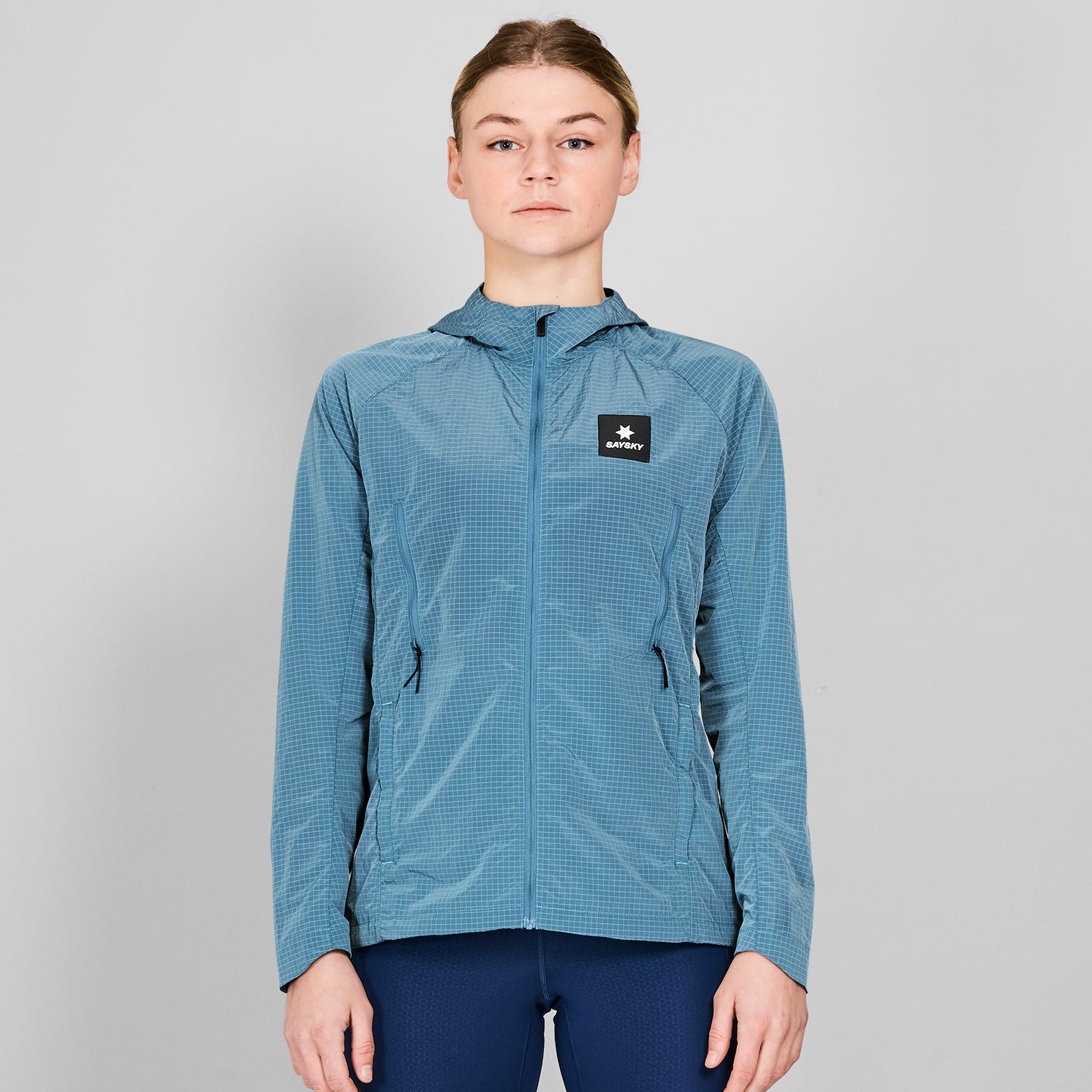 ランニングジャケット NWRJA30c214 W Clean Hooded Jacket - Blue [レディーズ]