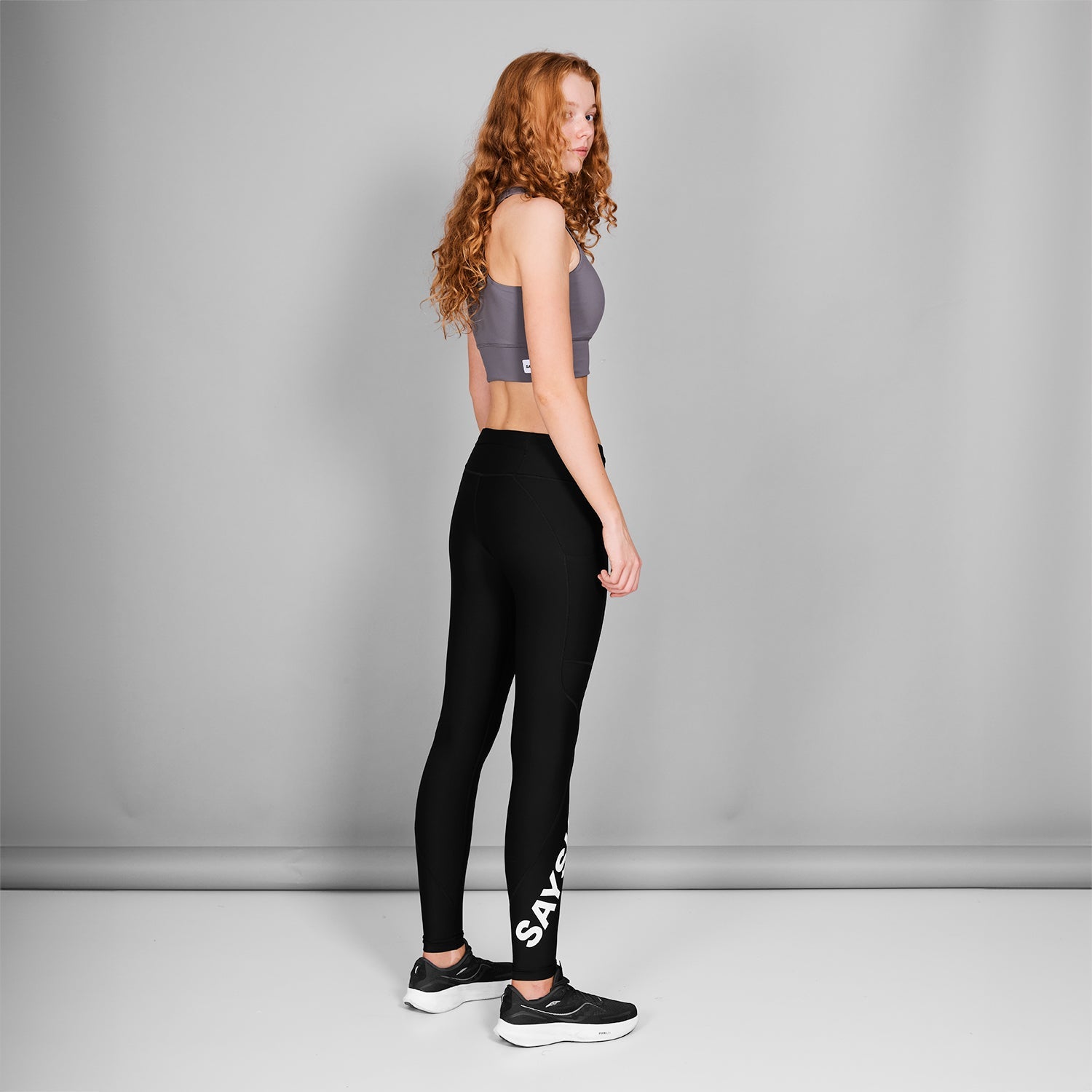 モーションタイツ NWRLT51c901 W Logo Motion+ Long Tights - Black [レディーズ]