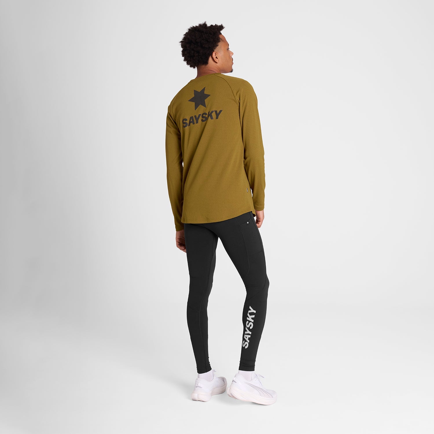 ランニングフリース OMRFL02c7011 Blaze Long Sleeve Light Fleece - Camel [メンズ]