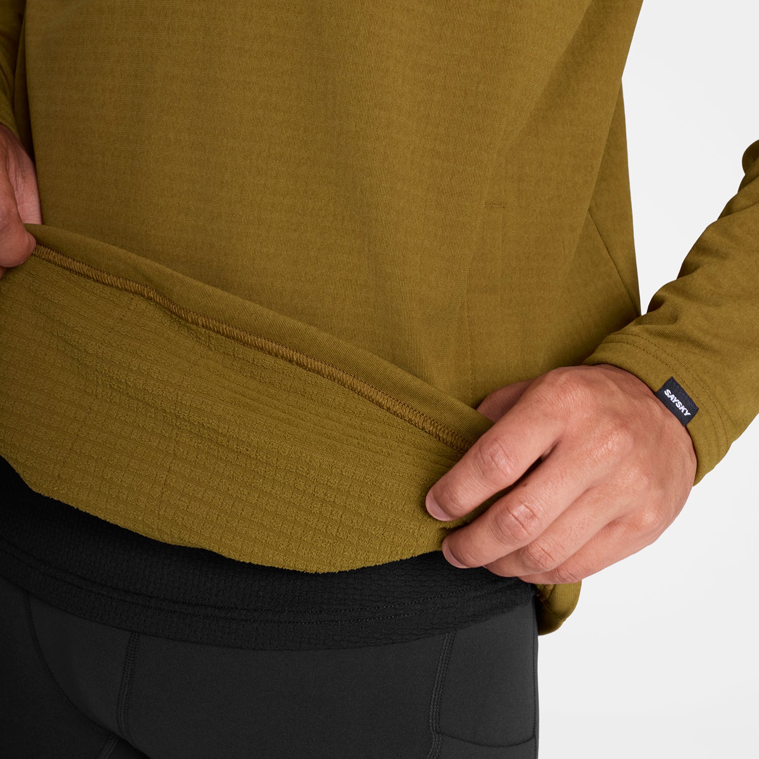 ランニングフリース OMRFL03c7011 Blaze Half Zip Light Fleece - Camel [メンズ]