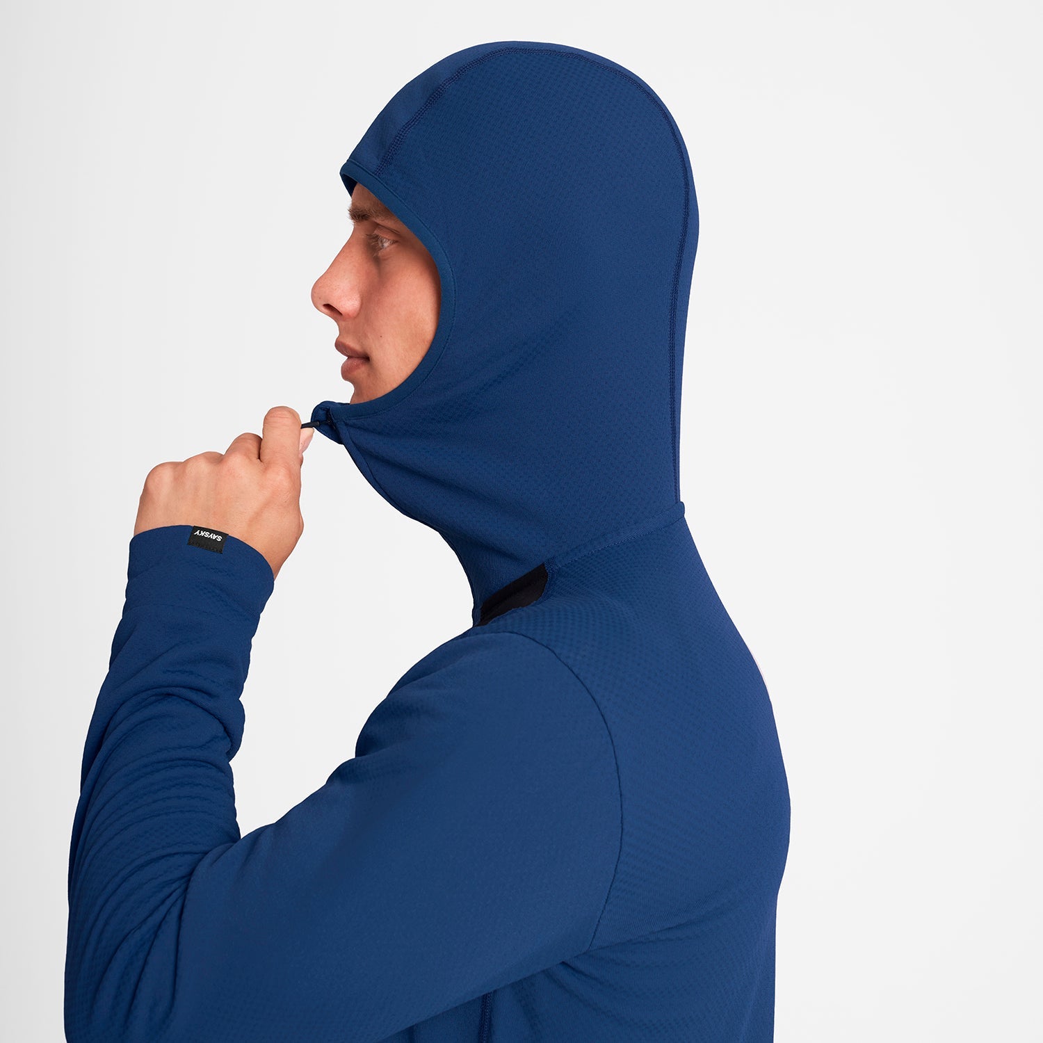 スウェットパーカー OMRHO30c219 Combat Half Zip Fleece Hoodie - BLUE [メンズ]