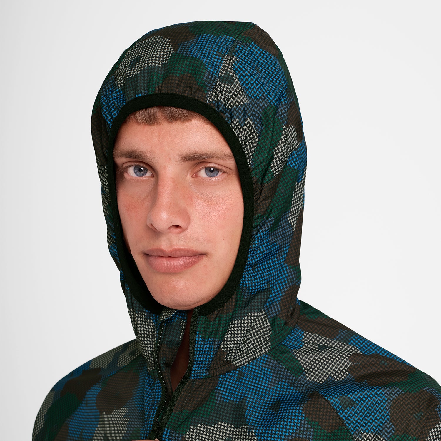 ランニングジャケット OMRJA22c1046 Flower Pace Jacket - Blue Aop [メンズ]