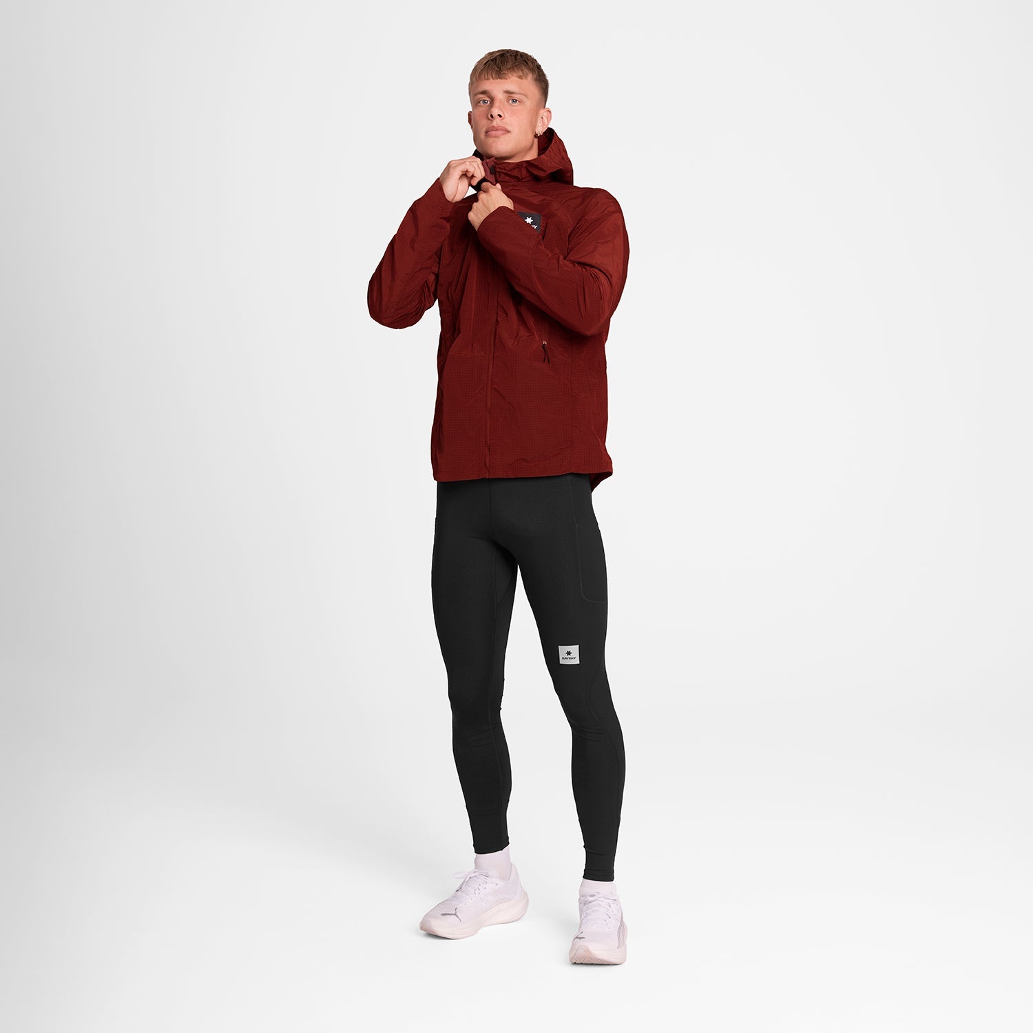 ランニングジャケット OMRJA30c509 Clean Pace Shield Jacket - Red [メンズ]