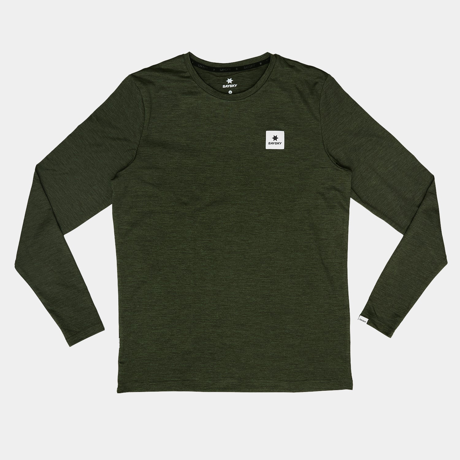 ランニングTシャツ（ロングスリーブ） OMRLS22c3001 Statement Pace Long Sleeve - Green [メンズ]