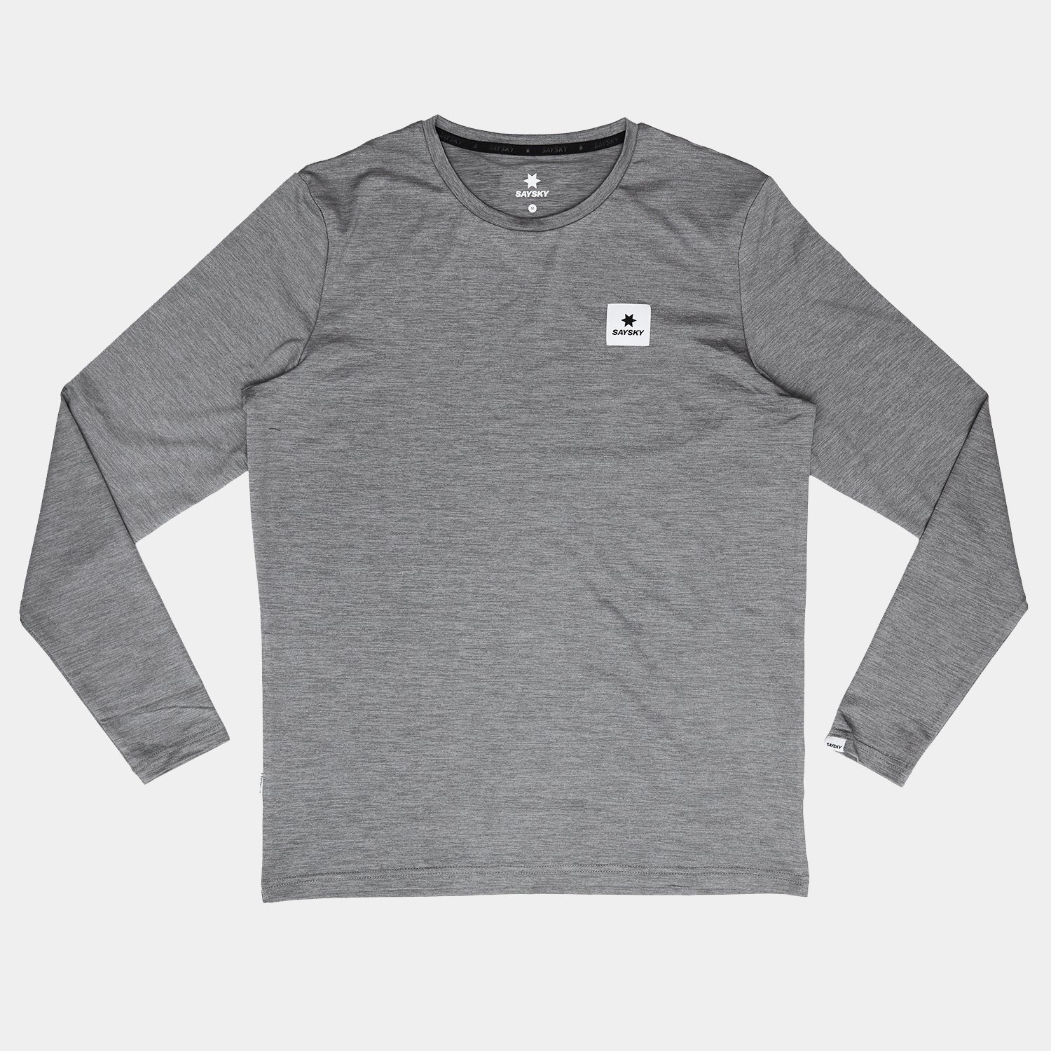 ランニングTシャツ（ロングスリーブ） OMRLS22c6004 Statement Pace Long Sleeve - Grey [メンズ]