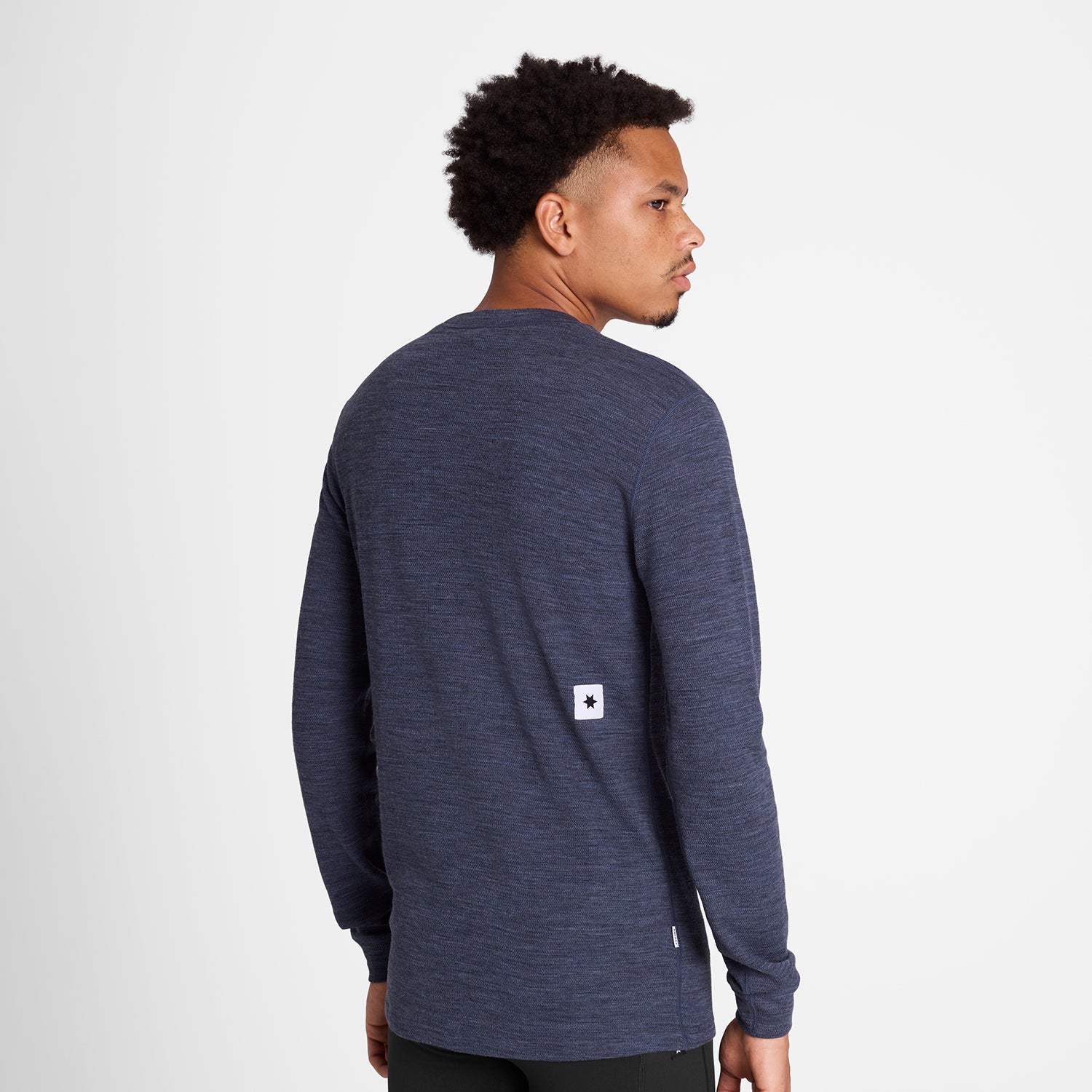 ランニングTシャツ（ロングスリーブ） OMRLS41c2016 Merino 195 Blaze Long Sleeve - Blue [メンズ]