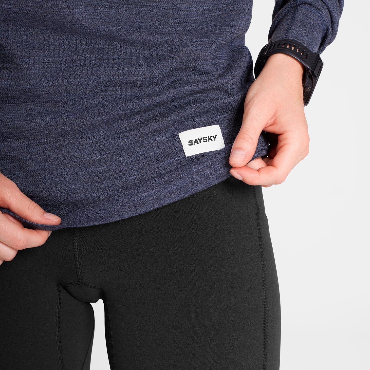 ランニングTシャツ（ロングスリーブ） OMRLS41c2016 Merino 195 Blaze Long Sleeve - Blue [メンズ]