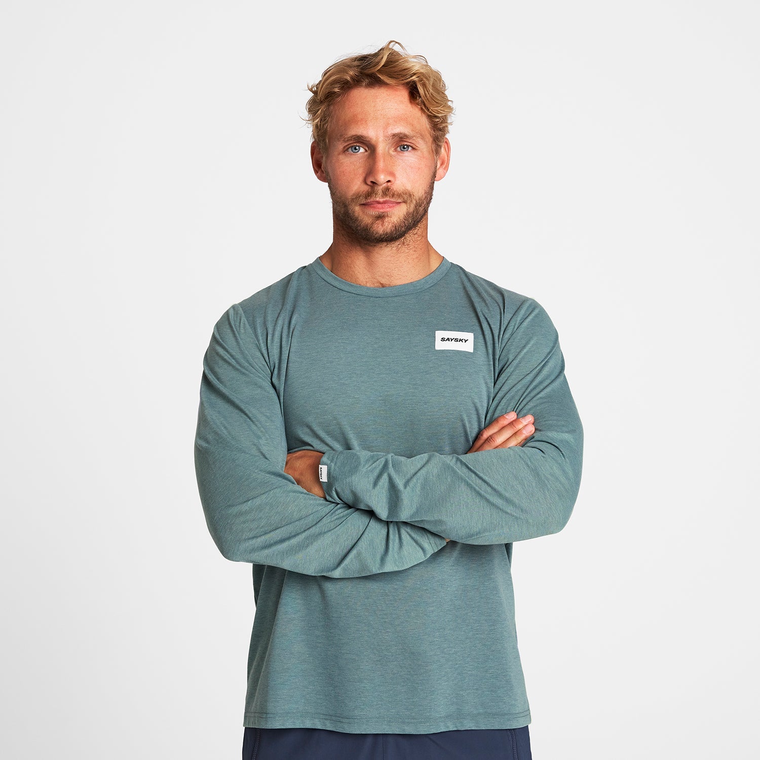 モーションTシャツ（ロングスリーブ） OMRLS51c2015 Clean Motion Long Sleeve - Blue [メンズ]