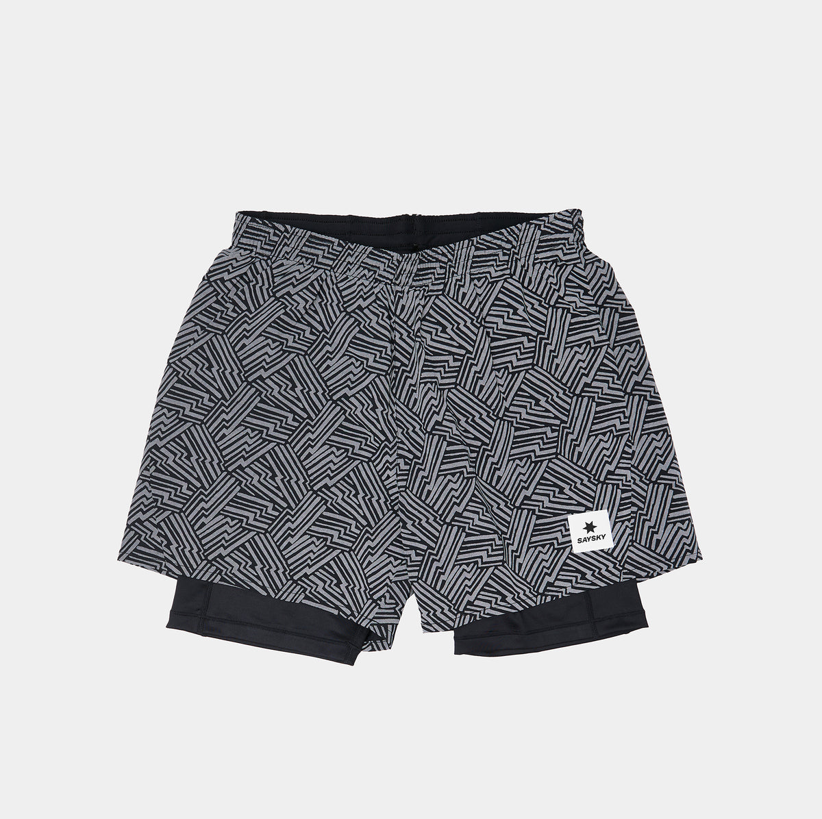 ランニングショーツ OMRSH20c1050 Reflective Pace 2-in-1 Shorts 5inch - Black Aop [メンズ]