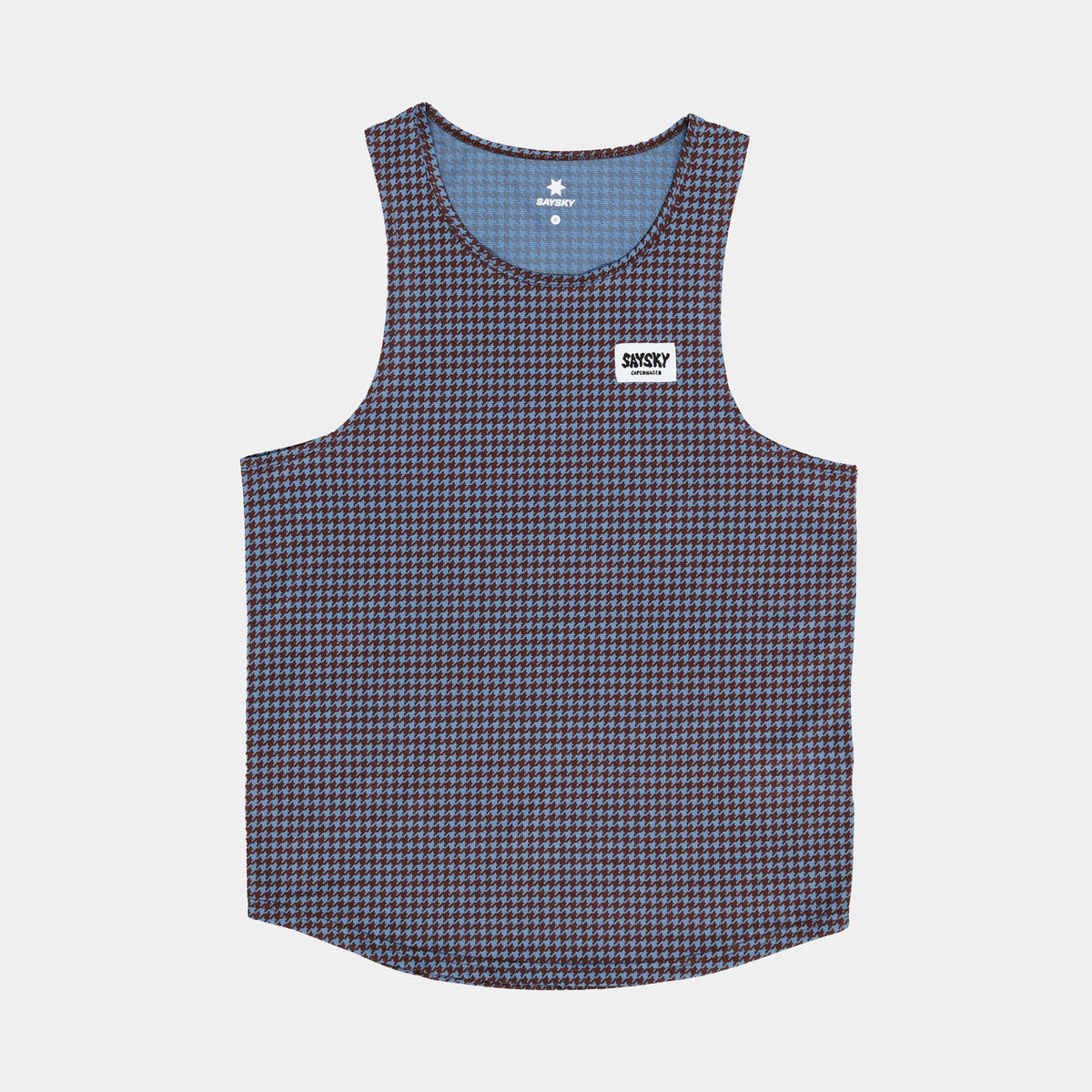 レースシングレット OMRSI31c1047 Houndstooth Combat Singlet - Blue Aop [メンズ]