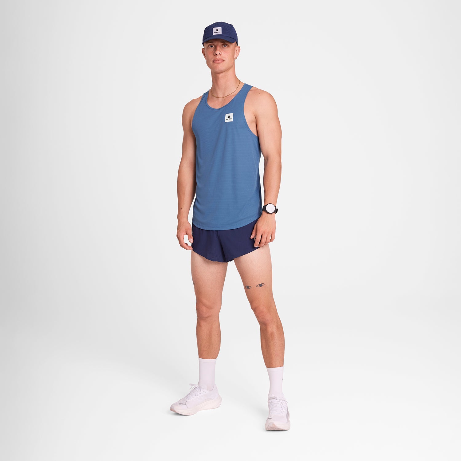 レースシングレット OMRSI60c1054 Reactive Flow Singlet - Blue Aop [メンズ]