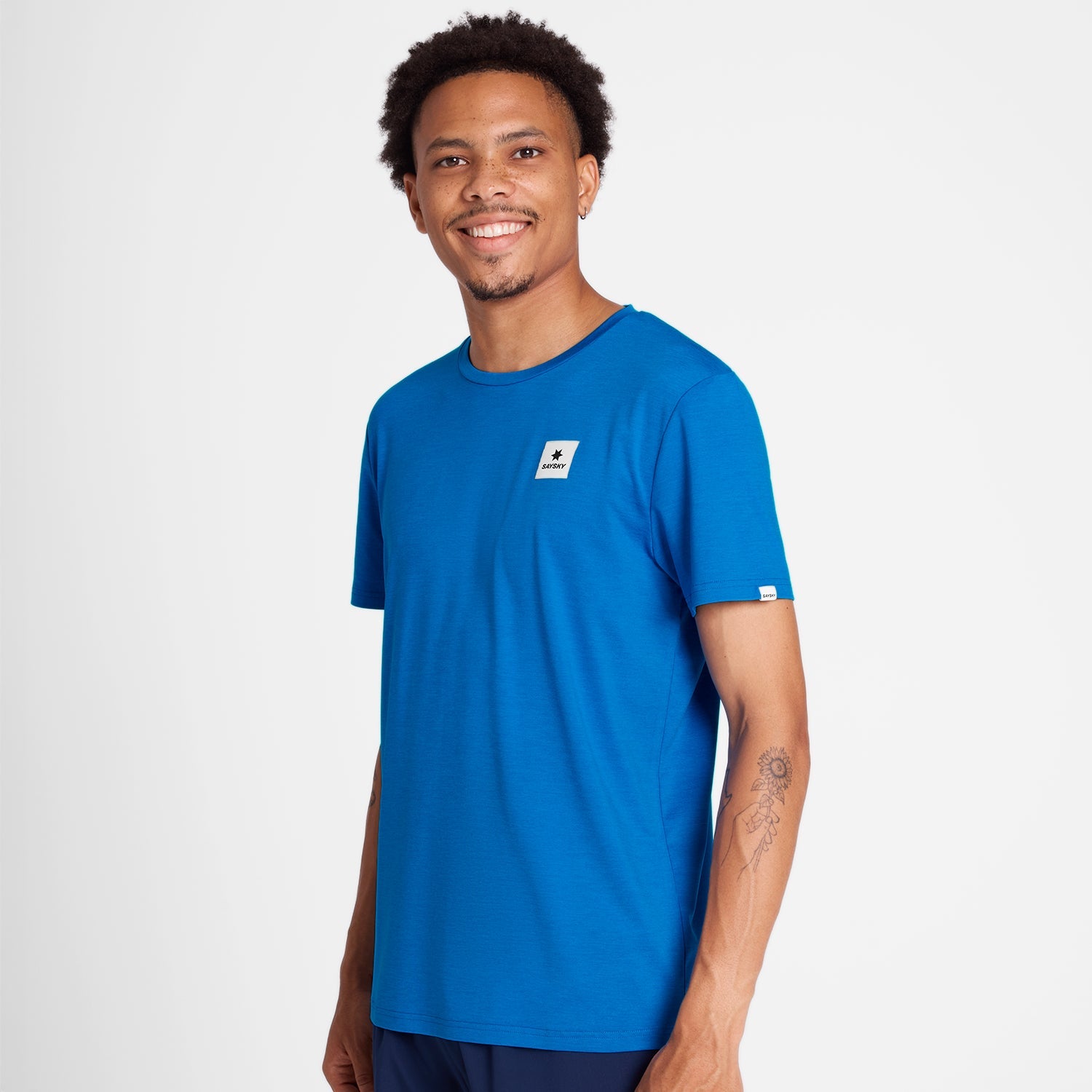 ランニングTシャツ OMRSS20c2014 Clean Pace T-shirt - Blue [メンズ]