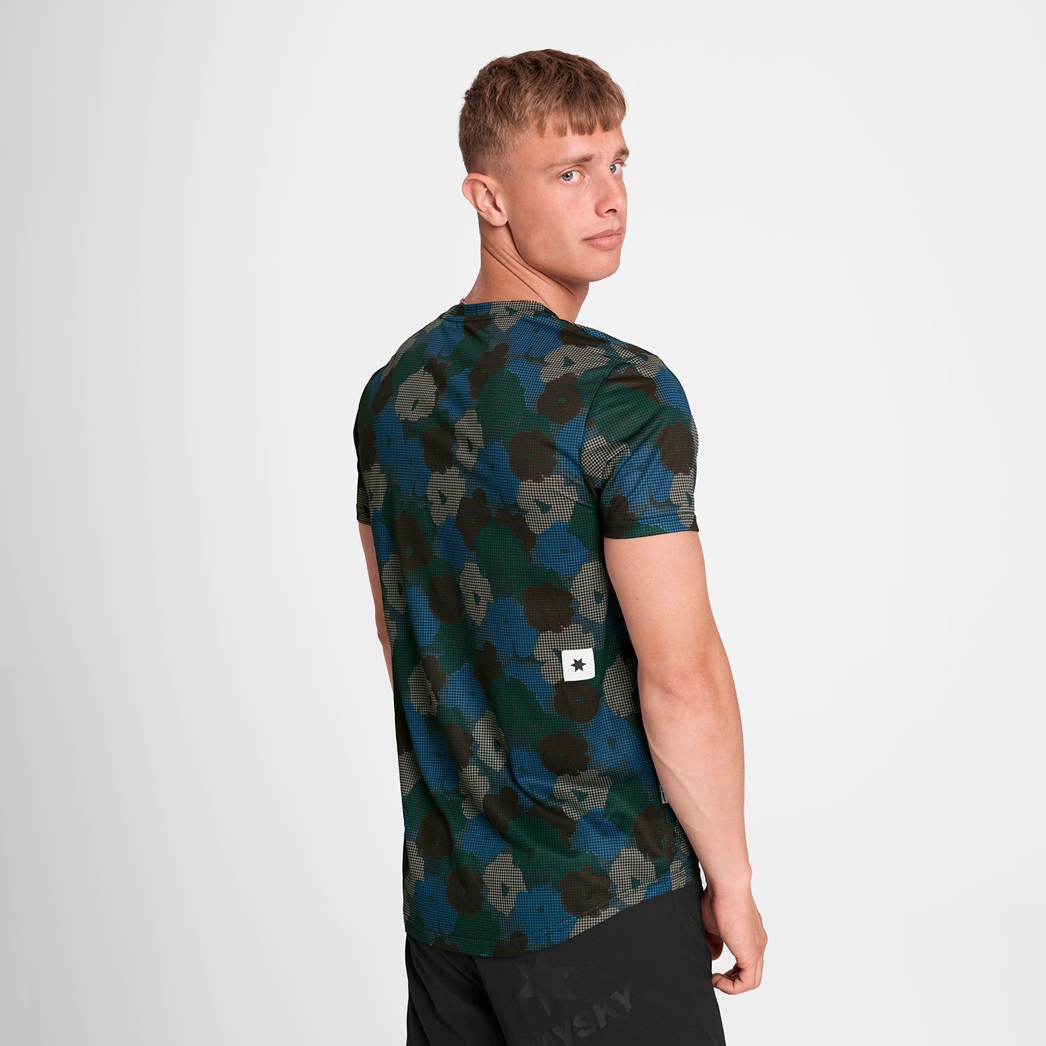 ランニングTシャツ OMRSS31c1046 Flower Combat T-shirt - Blue Aop [メンズ]