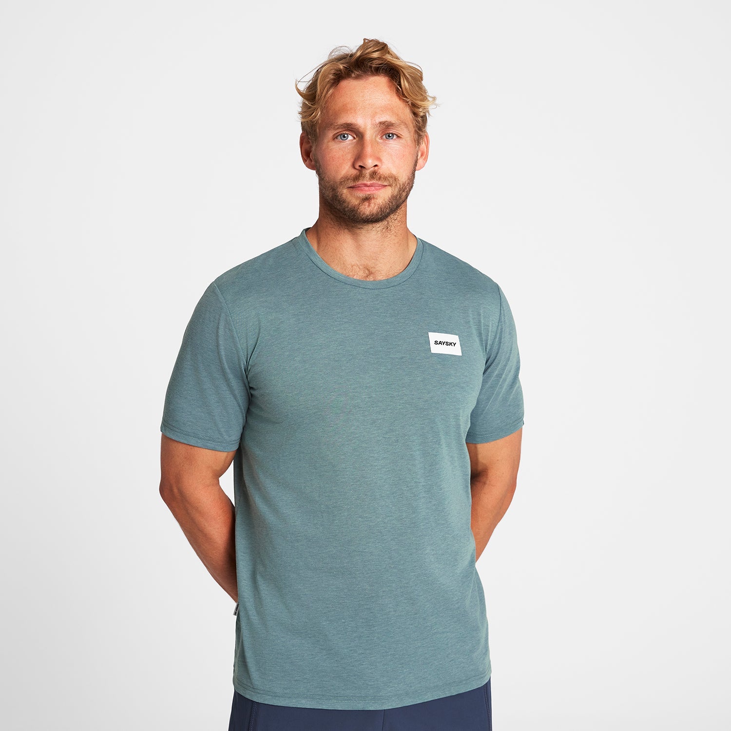 モーションTシャツ OMRSS51c2015 Clean Motion T-shirt - Blue [メンズ]