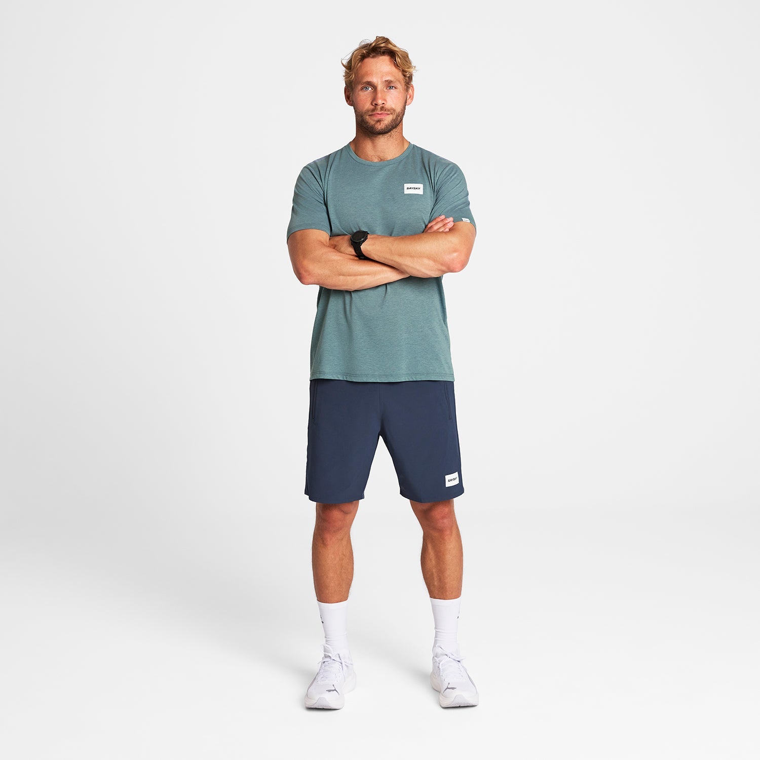 モーションTシャツ OMRSS51c2015 Clean Motion T-shirt - Blue [メンズ]