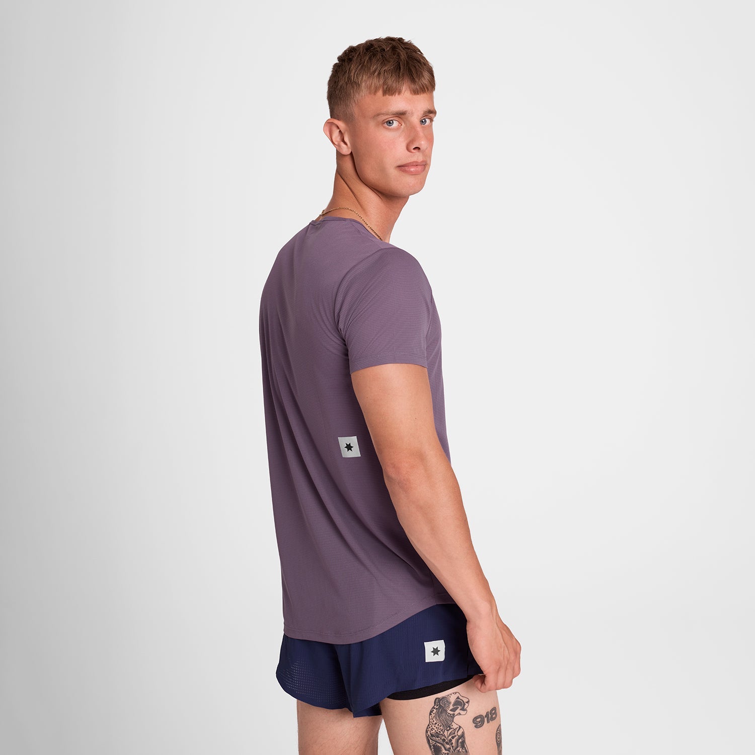 ランニングTシャツ OMRSS60c1053 Reactive Flow T-shirt - Purple Aop [メンズ]