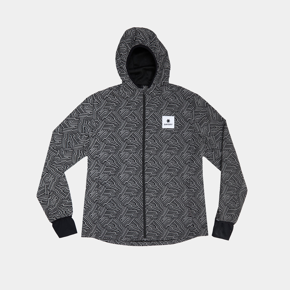ランニングジャケット OWRJA01c1050 W Reflective Blaze Jacket - Black Aop [レディーズ]