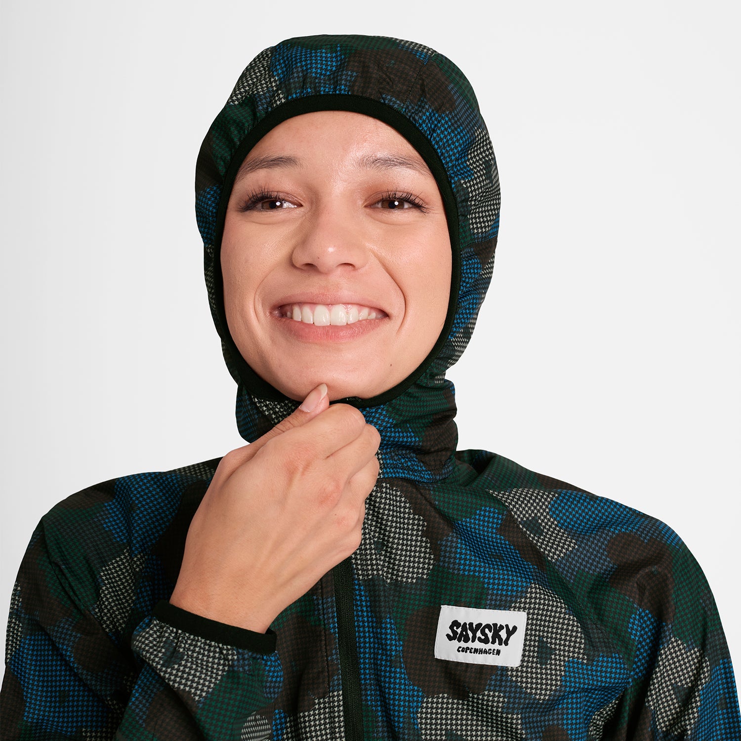 ランニングジャケット OWRJA21c1046 W Flower Pace Jacket - Blue Aop [レディーズ]