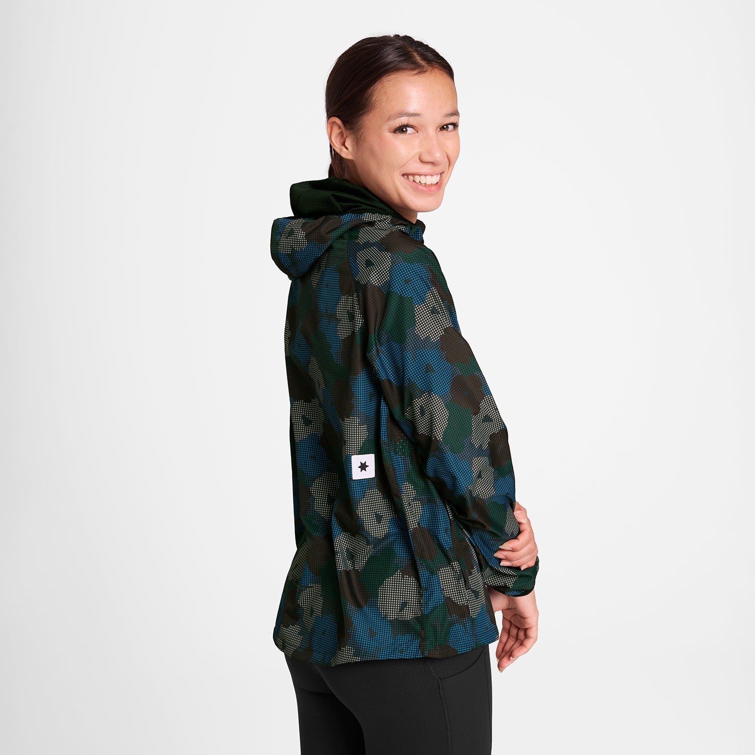 ランニングジャケット OWRJA21c1046 W Flower Pace Jacket - Blue Aop [レディーズ]