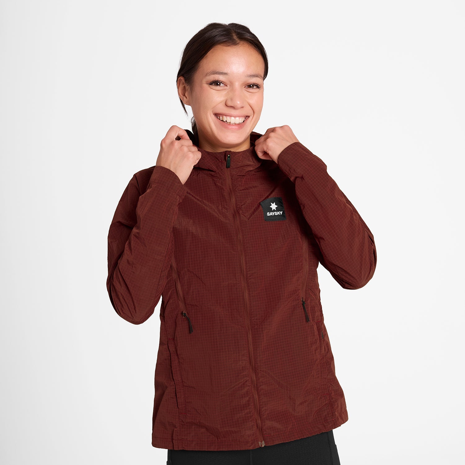 ランニングジャケット OWRJA30c509 W Clean Pace Shield Jacket - Red [レディーズ]