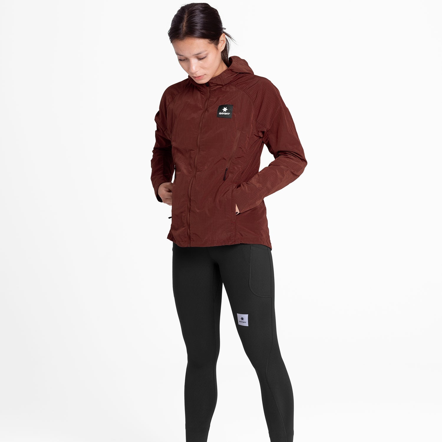 ランニングジャケット OWRJA30c509 W Clean Pace Shield Jacket - Red [レディーズ]