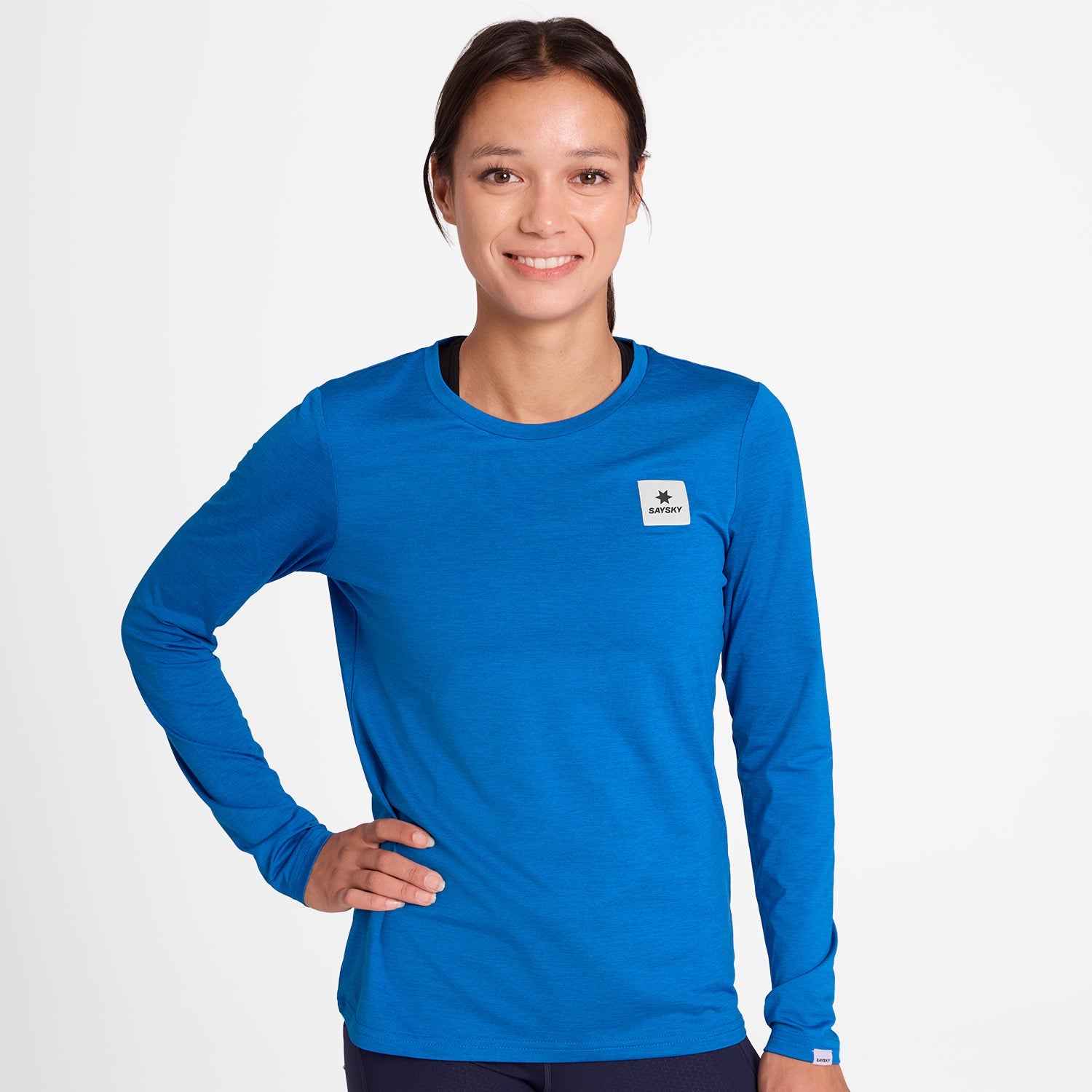 ランニングTシャツ（ロングスリーブ） OWRLS20c2014 W Clean Pace Long Sleeve - Blue [レディーズ]