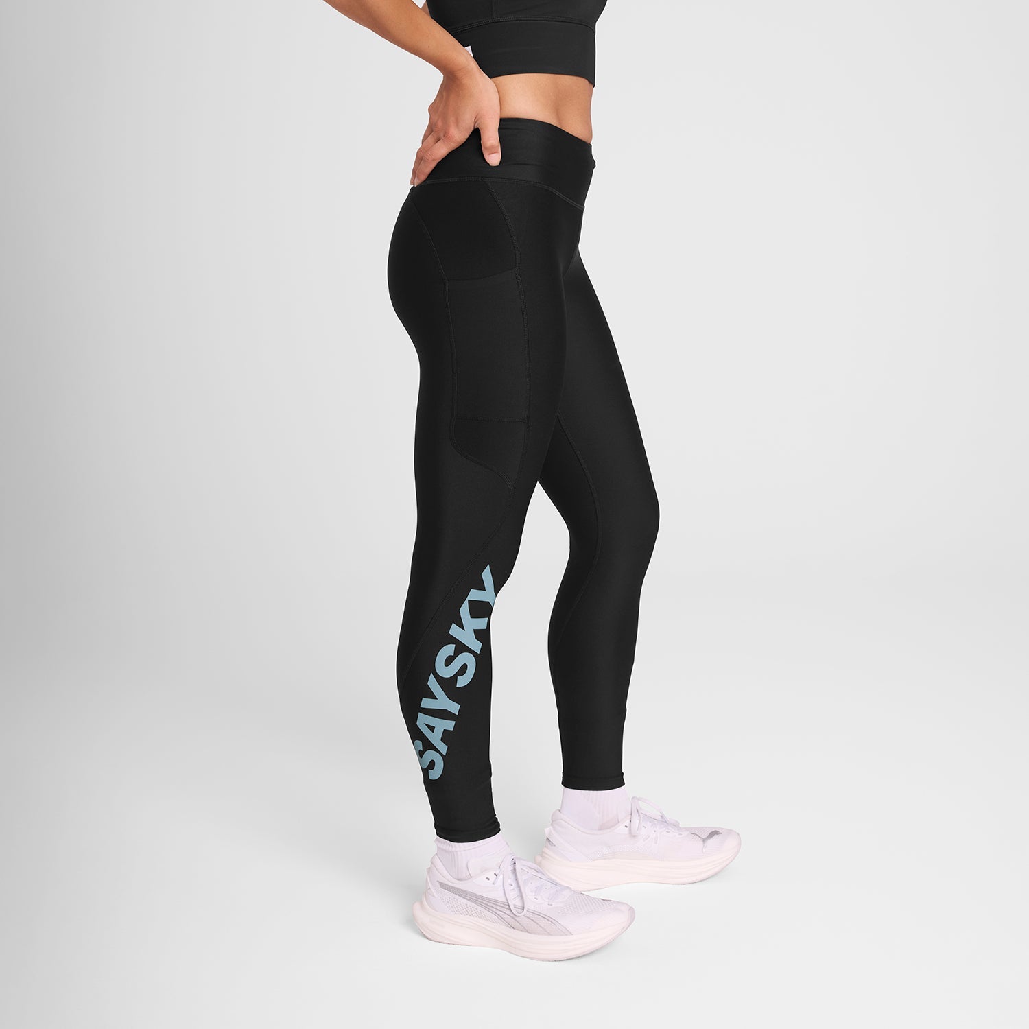 モーションタイツ OWRLT51c901 W Logo Motion+ Long Tights - Black [レディーズ]