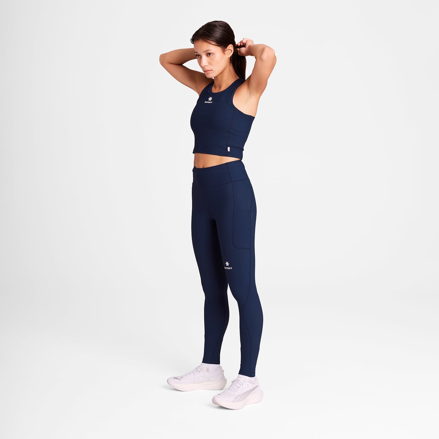 スポーツブラ OWRSB32c201 W Combat Rib Crop Top - Blue [レディーズ]