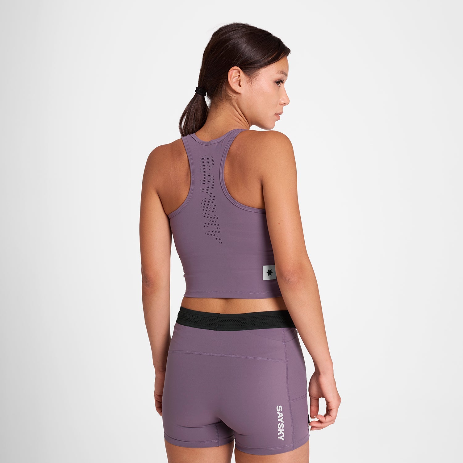 スポーツブラ OWRSB61c711 W Flow Race Crop Top - Purple [レディーズ]