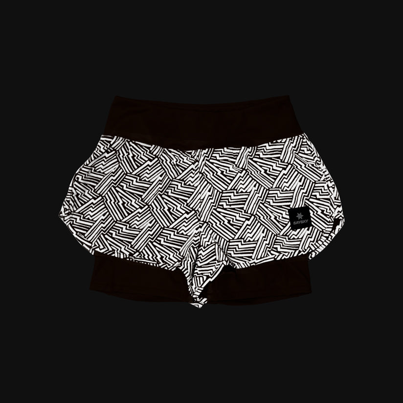 ランニングショーツ OWRSH23c1051 W Reflective Pace 2-in-1 Shorts 3inch - Orange Aop [レディーズ]