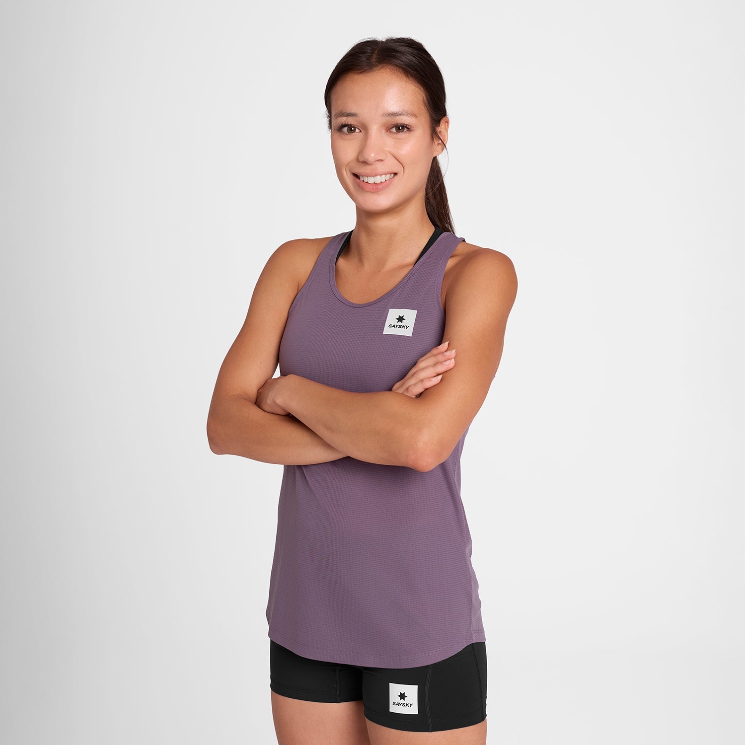 レースシングレット OWRSI60c1053 W Reactive Flow Singlet - Purple Aop [レディーズ]