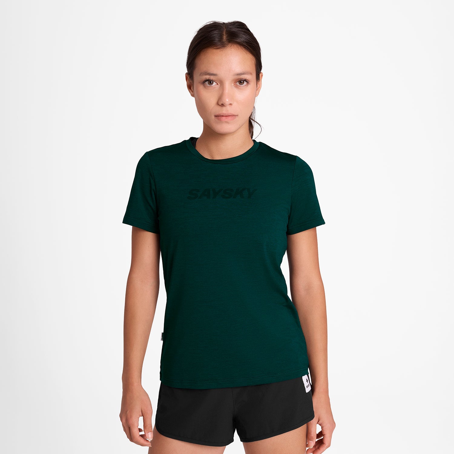 ランニングTシャツ OWRSS20c3010 W Logo Pace T-shirt - Green [レディーズ]