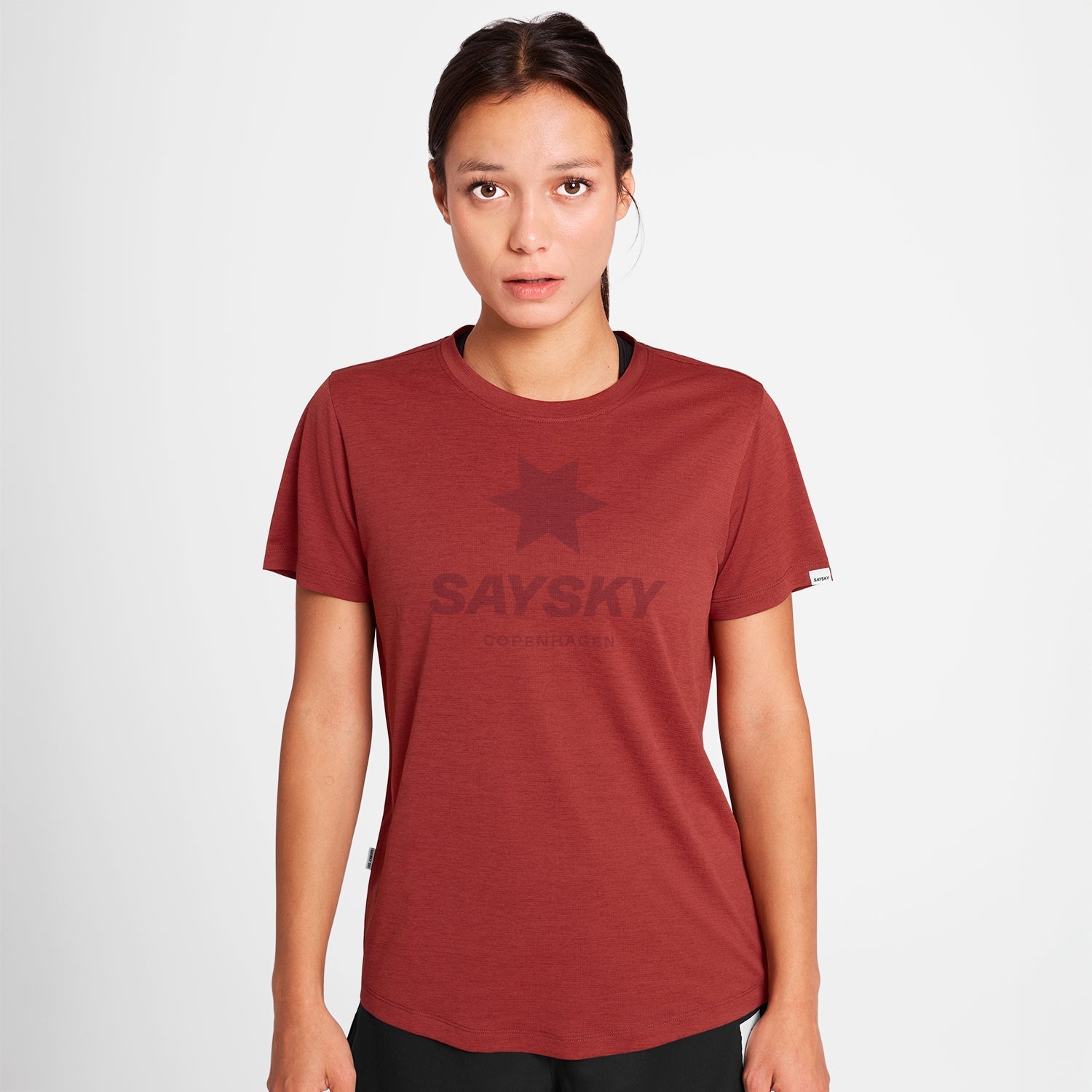 ランニングTシャツ OWRSS30c5007 W Logo Combat Pro T-shirt - Red [レディーズ]